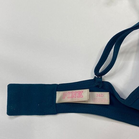 Pink Victoria's Secret Wear Everywhere Push -Up Bra‎ Teal 34D - Picture 7 of 8